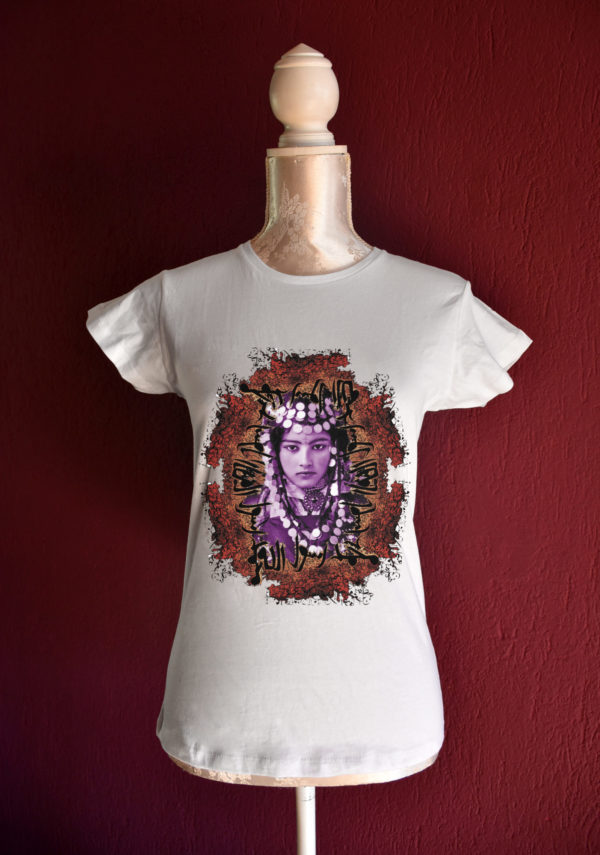 Berber woman tshirt for belly dance and tribal fusion dance lesson - variant 1