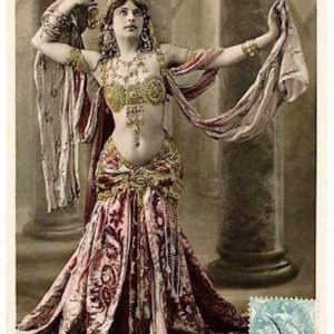 Mata Hari tshirt for belly dance and tribal fusion dance lesson - Mata Hari vintage photo