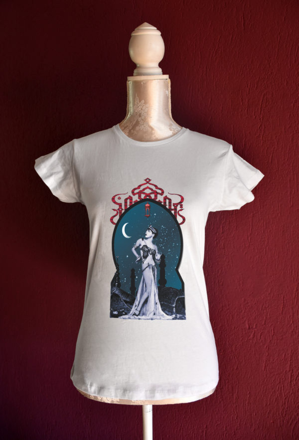 Moonlight tshirt for belly dance and tribal fusion dance lesson