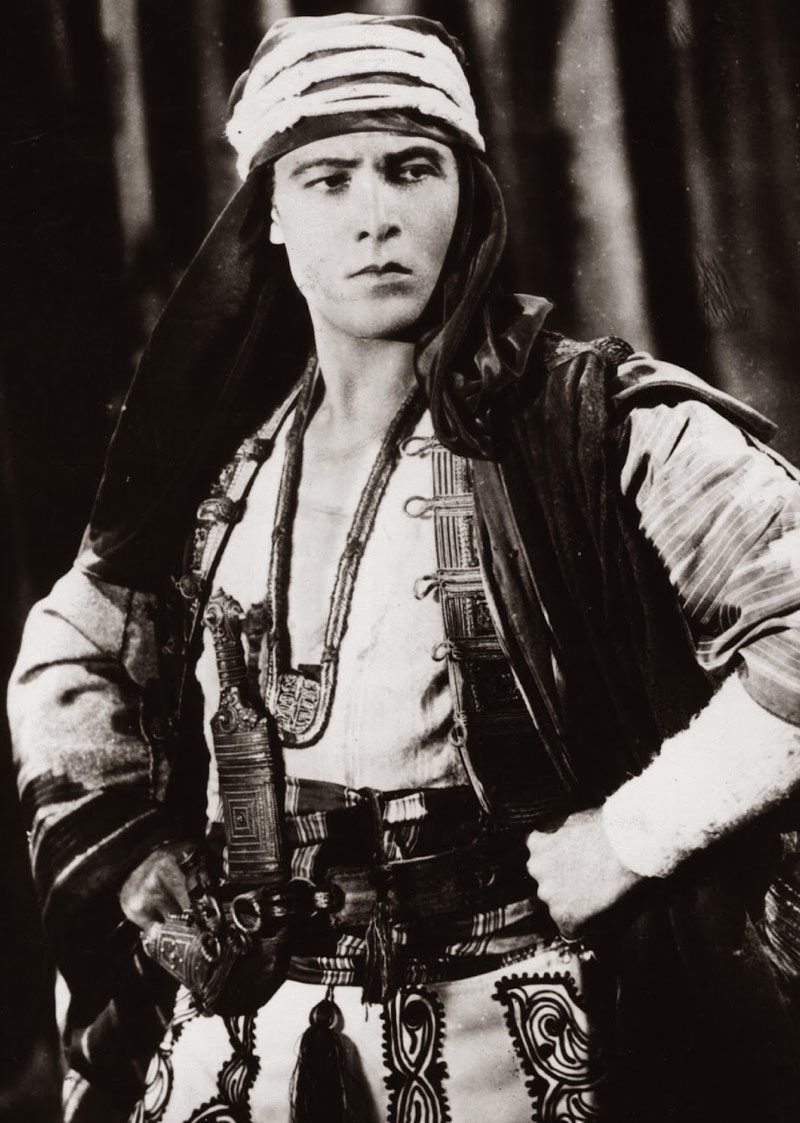 Artemisya Dancewear blog - Rodolfo Valentino post - Rodolfo Valentino in The Sheik movie 1921