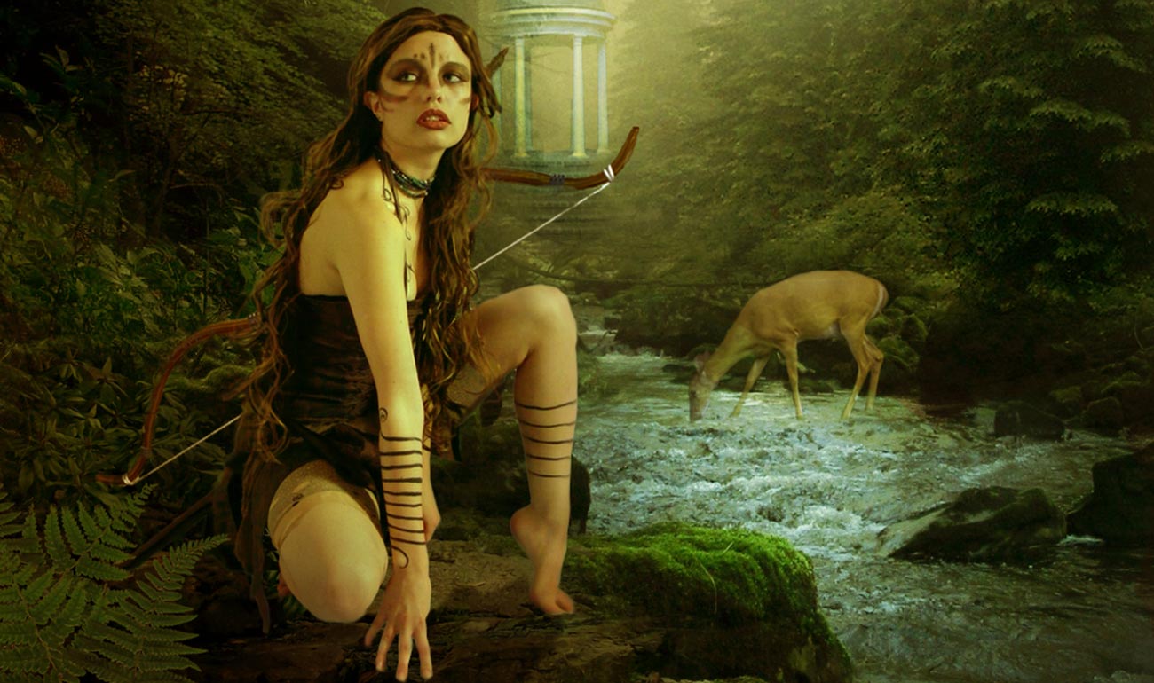 Artemisya Dancewear blog - The thousand faces of Artemis post - Artemis goddess art photo